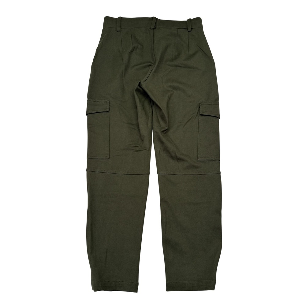Quince Ultra Stretch Ponte Tapered Cargo Pants Womens Size Small Olive Green NEW - Picture 2 of 8